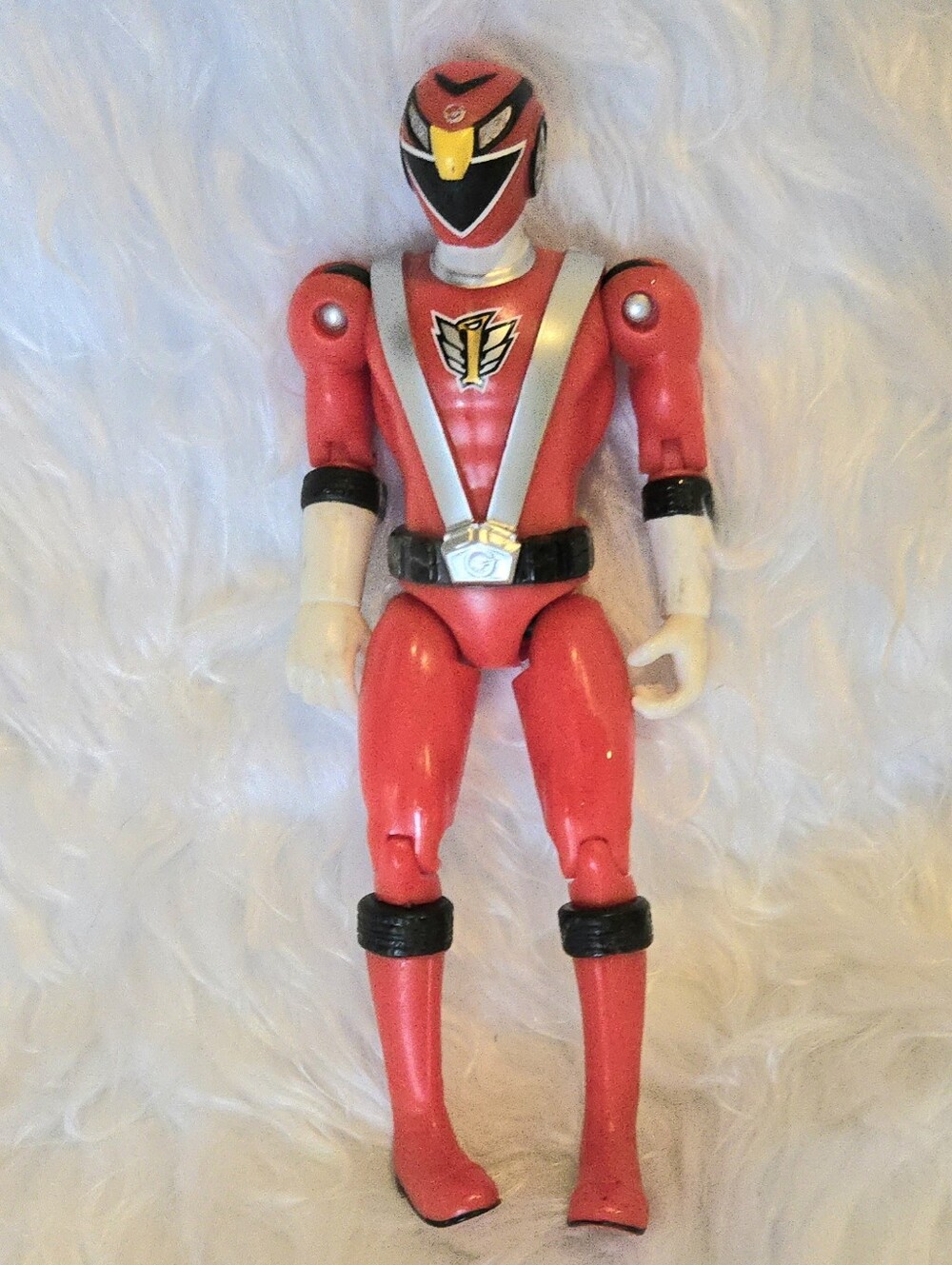 Red Power Ranger RPM Red Eagle Bandai Action Figure  2009 Super Mega Force